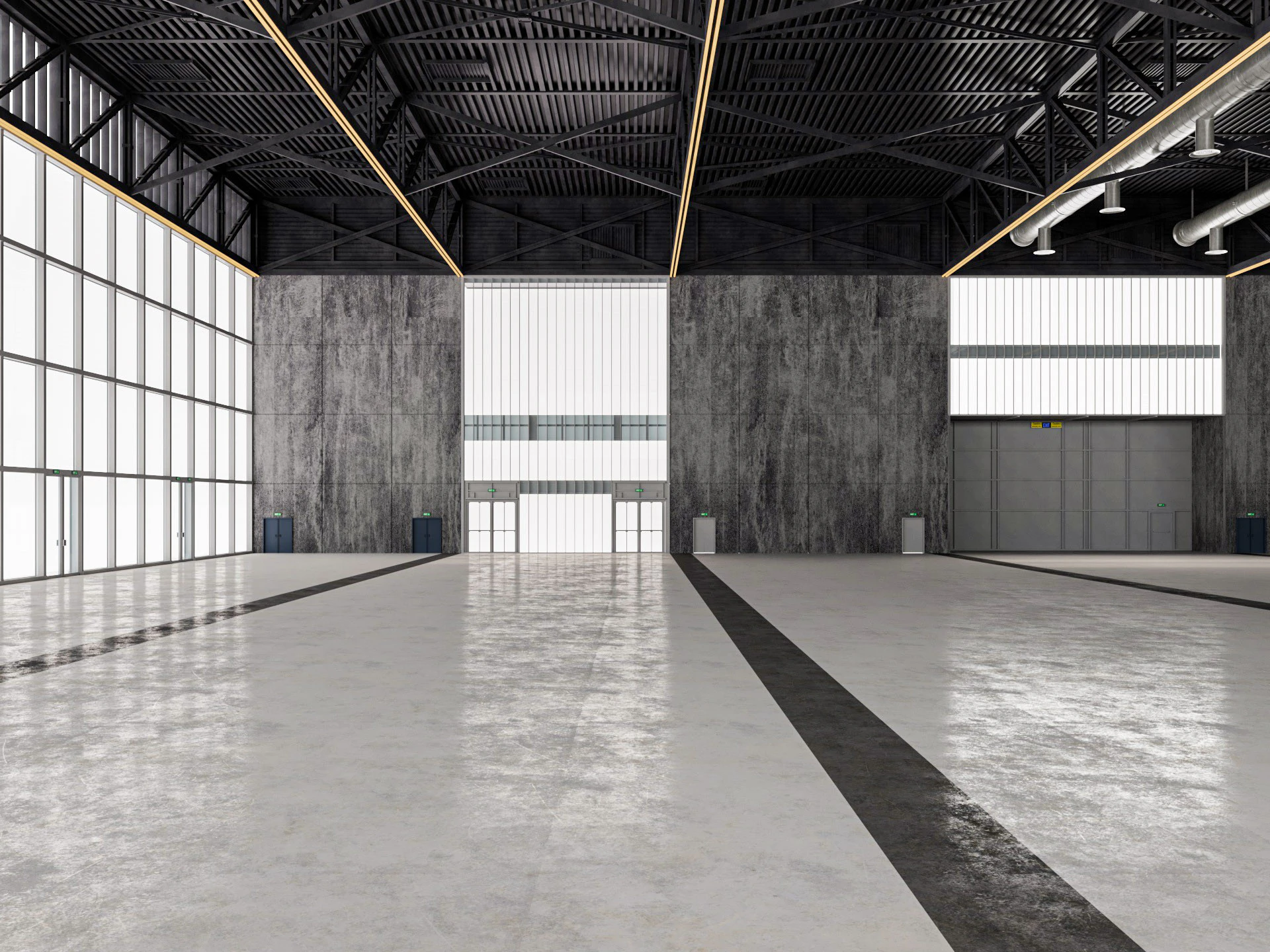 Convention and Exhibition Center 2 3D Model .c4d .max .obj .3ds .fbx .stl .blend 