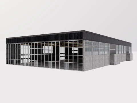 Convention and Exhibition Center 2 3D Model
