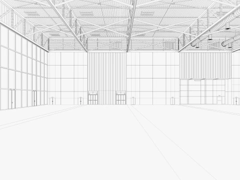 Convention and Exhibition Center 2 3D Model