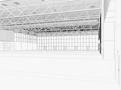 Convention and Exhibition Center 2 3D Model