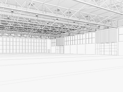 Convention and Exhibition Center 2 3D Model
