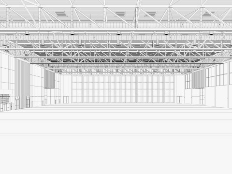 Convention and Exhibition Center 2 3D मॉडल