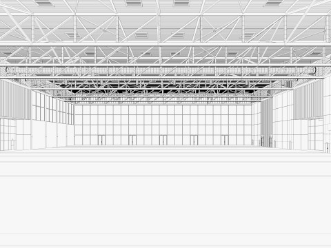 Convention and Exhibition Center 2 3D मॉडल