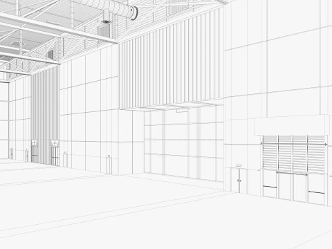 Convention and Exhibition Center 2 3D Model