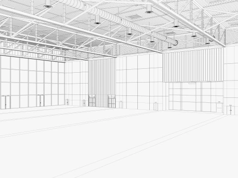 Convention and Exhibition Center 2 3D Model