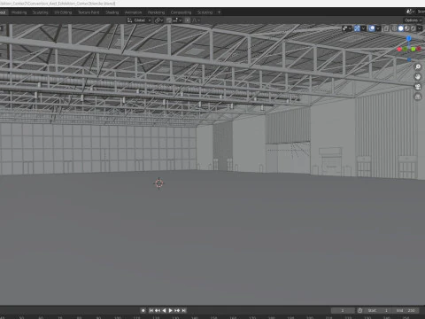 Convention and Exhibition Center 2 3D Model