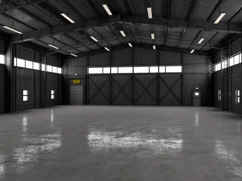 Airplane Hangar 3 3D Model