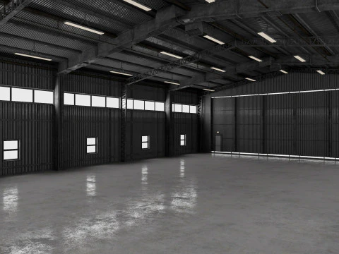 Airplane Hangar 3 3D Model