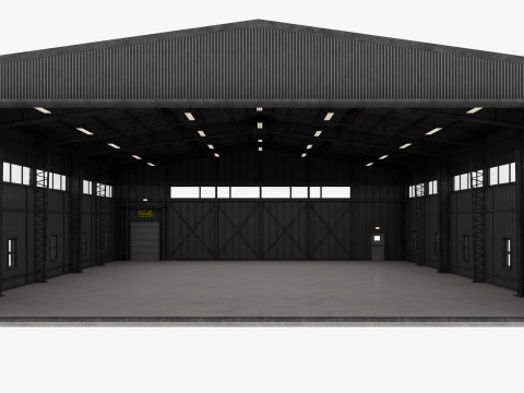 Airplane Hangar 3 Modelo 3D