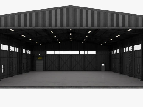 Airplane Hangar 3 3D Model
