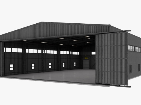 Airplane Hangar 3 Modelo 3D