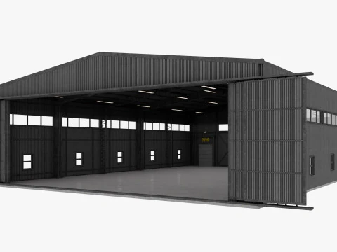 Airplane Hangar 3 3D Model