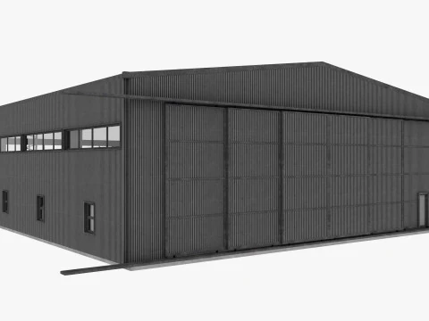 Airplane Hangar 3 3D Model