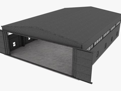 Airplane Hangar 3 Modelo 3D