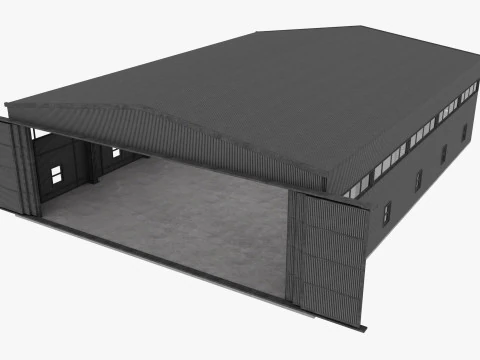 Airplane Hangar 3 3D Model