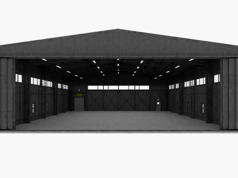 Airplane Hangar 3 3D Model