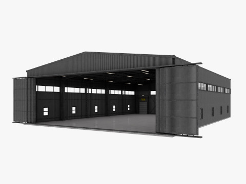 Airplane Hangar 3 Modelo 3D