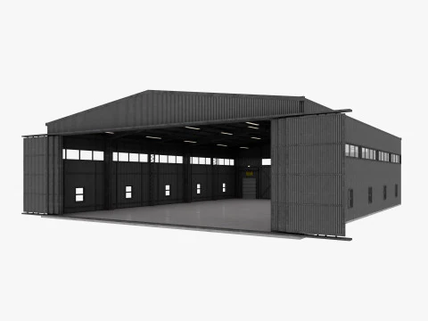 Airplane Hangar 3 3D Model