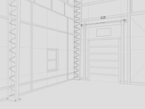 Airplane Hangar 3 3D Model