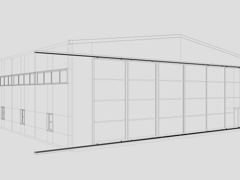Airplane Hangar 3 Modelo 3D