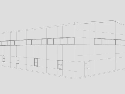 Airplane Hangar 3 3D Model