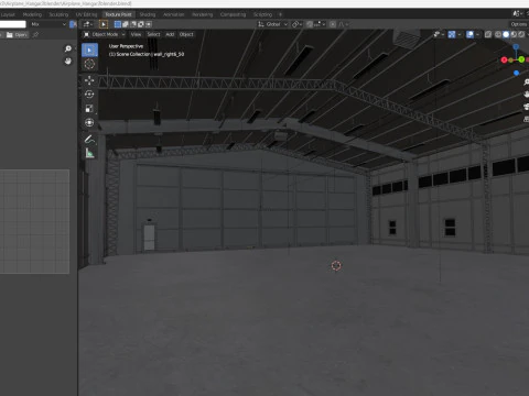 Airplane Hangar 3 3D Model