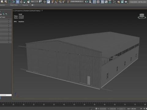 Airplane Hangar 3 3D Model