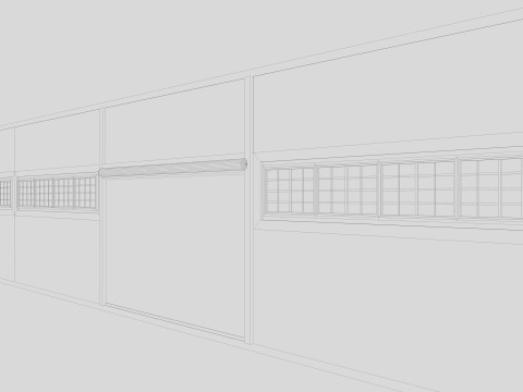 Industrial building warehouse 5 Low-poly 3D 模型