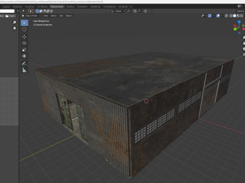 Industrial building warehouse 5 Low-poly 3D 模型