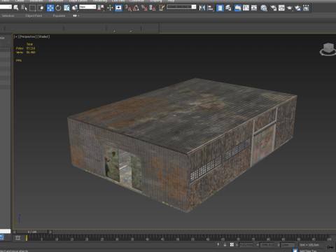 Industrial building warehouse 5 Low-poly 3D 模型