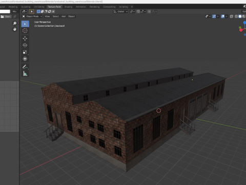 Industrial building warehouse 6 Modelo 3D