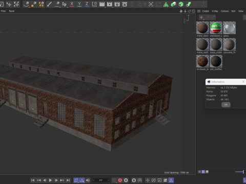 Industrial building warehouse 6 Modelo 3D