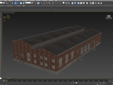 Industrial building warehouse 6 Modelo 3D