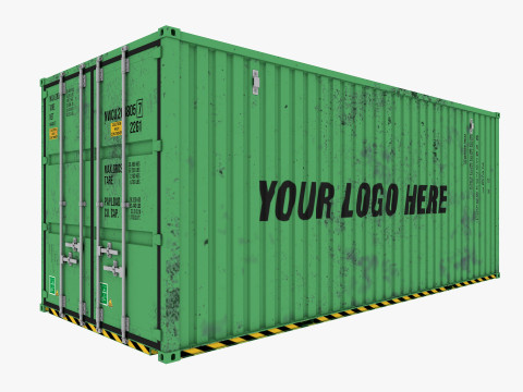 Industrial warehouse equipments props pack Low-poly 3D Model