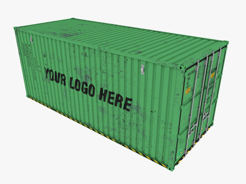 Industrial warehouse equipments props pack Low-poly 3D Model