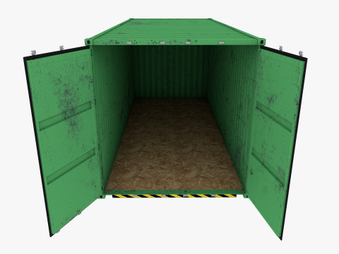 Industrial warehouse equipments props pack Low-poly 3D Model