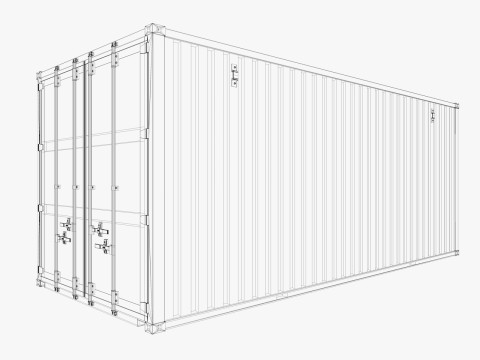Industrial warehouse equipments props pack Low-poly 3D Model