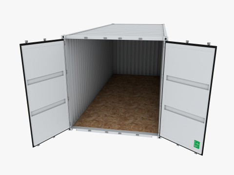 Industrial warehouse equipments props pack Low-poly 3D Model