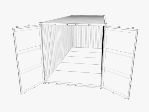 Industrial warehouse equipments props pack Low-poly 3D Model