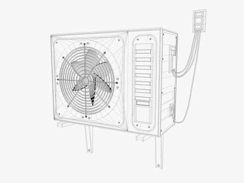 Industrial warehouse equipments props pack Low-poly 3D Model