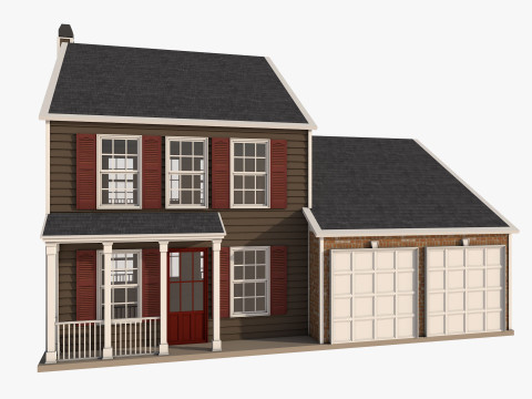 Classical American Houses Collection 3Dモデル