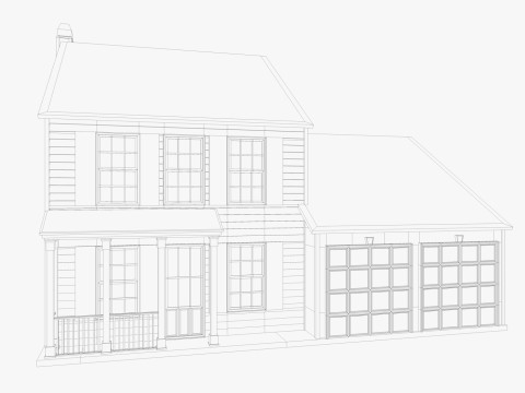 Classical American Houses Collection 3Dモデル