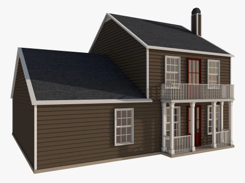 Classical American Houses Collection 3D Model