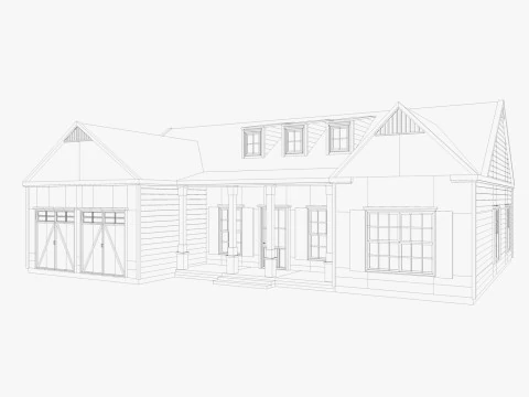 Classical American Houses Collection 3D Model