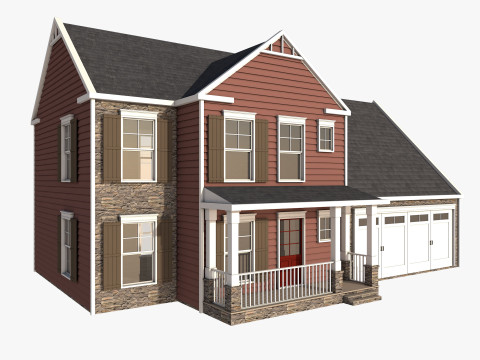 Classical American Houses Collection 3Dモデル