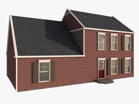 Classical American Houses Collection 3D Model