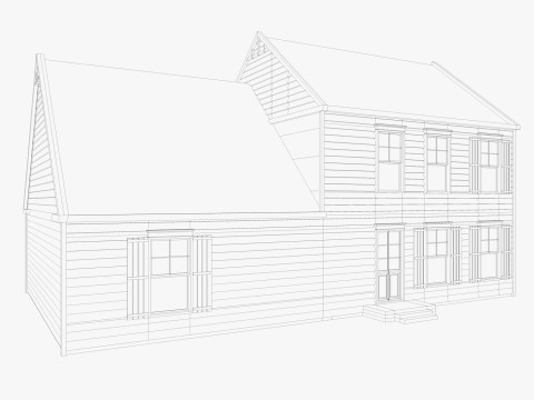 Classical American Houses Collection 3Dモデル