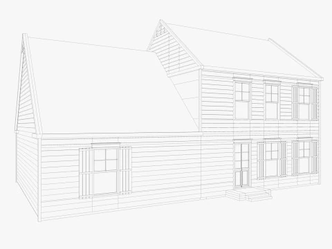 Classical American Houses Collection 3D Model