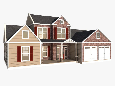 Classical American Houses Collection 3D Model