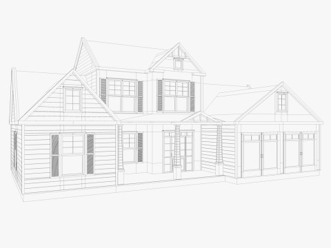 Classical American Houses Collection 3Dモデル